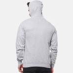 Men Grey Printed Hooded Sweatshirt